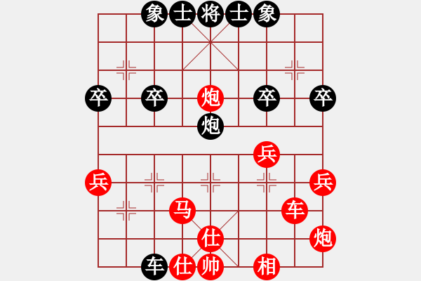 象棋棋譜圖片：贏一盤(pán)實(shí)在難[紅先勝] -VS- 奪國(guó)金[黑] 中炮對(duì)列炮 - 步數(shù)：40 