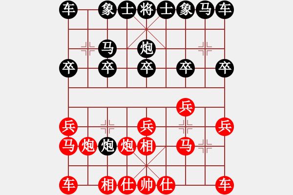 象棋棋譜圖片：bbboy002[紅] -VS- sun99911[黑] - 步數(shù)：10 