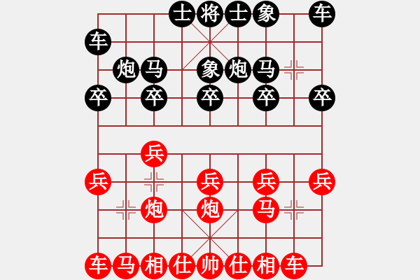 象棋棋谱图片：haoyunfeng(1段)-胜-玄非(3段) - 步数：10 