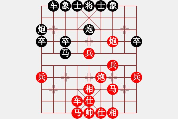 象棋棋譜圖片：2023.3.26.1中級(jí)場(chǎng)先勝順炮 - 步數(shù)：40 