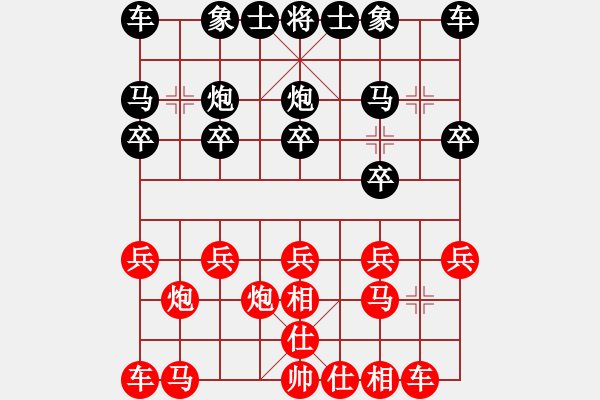 象棋棋譜圖片：三國(guó)[紅] -VS- 大地恩情[黑] - 步數(shù)：10 