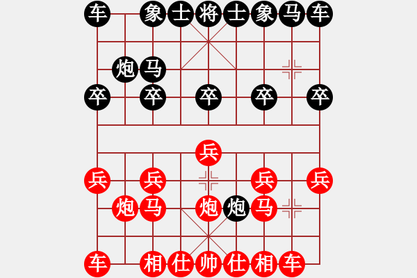 象棋棋譜圖片：永州老劉[紅] -VS- 永州李逵[黑]1 - 步數(shù)：10 