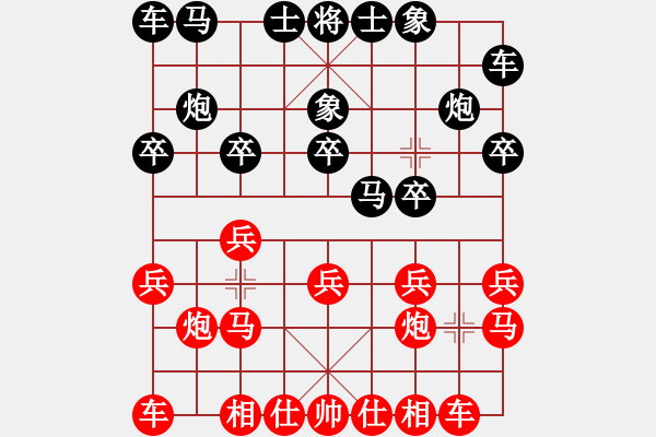 象棋棋谱图片：左文静 先胜 张梅 - 步数：10 