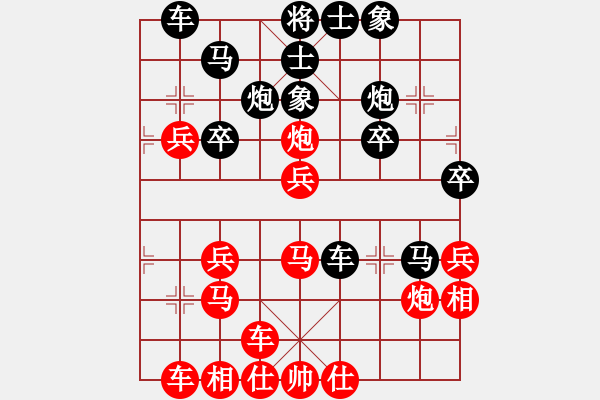 象棋棋譜圖片：橫才俊儒[292832991] -VS- 孫大圣[603054328] - 步數(shù)：33 