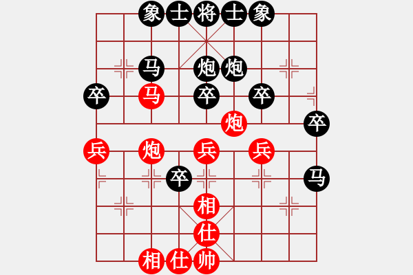 象棋棋譜圖片：剛【紅】先負期待你的轉(zhuǎn)身【黑】 - 步數(shù)：40 