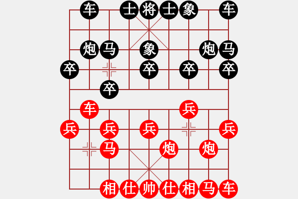 象棋棋譜圖片：十分快棋賽天涯-孤月VS不見當(dāng)年月(2016-8-21) - 步數(shù)：10 