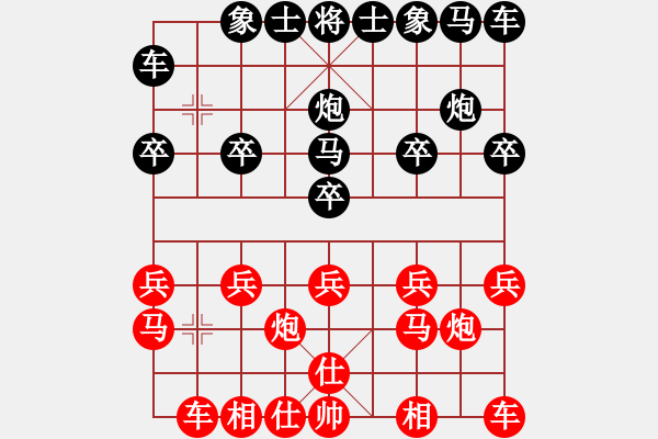 象棋棋譜圖片：閃電[1784765553] -VS- 橫才俊儒[292832991] - 步數(shù)：10 