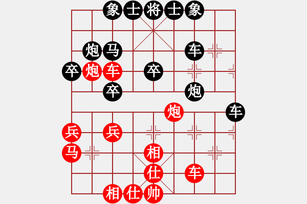 象棋棋譜圖片：面包師傅(9段)-負(fù)-獨(dú)火星孔亮(人王)飛象對(duì)馬 - 步數(shù)：40 