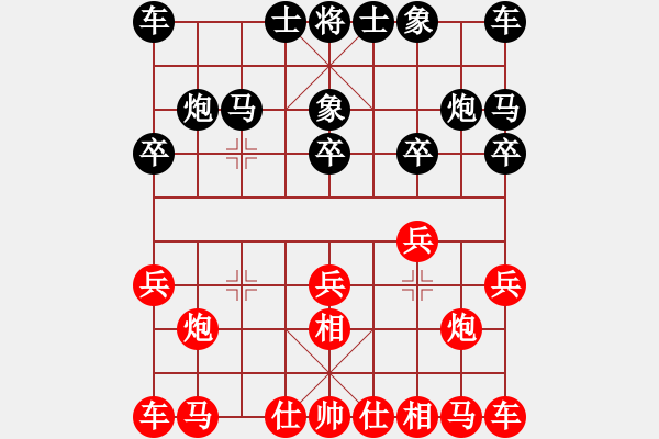 象棋棋譜圖片：對(duì)兵局 棄炮躍馬三子歸邊 云霄【黑】勝 金健-14146-87 - 步數(shù)：10 