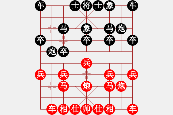 象棋棋譜圖片：學(xué)好象棋[1401715374] -先勝- 棋藝閣☆喜歡[1216507712] - 步數(shù)：10 