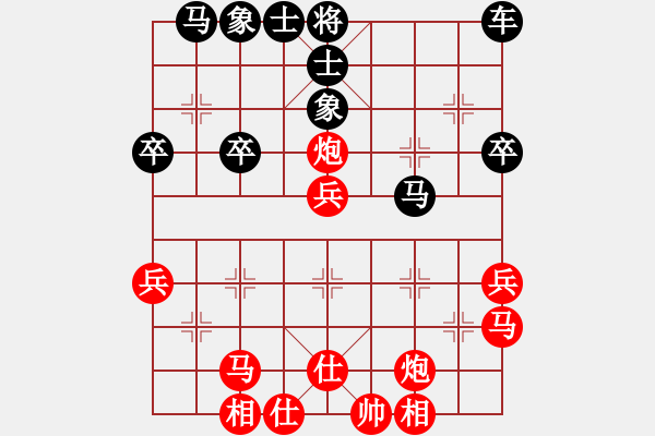 象棋棋譜圖片：603局 B00- 中炮局-法正(1950) 先負(fù) 小蟲引擎23層(2659) - 步數(shù)：40 