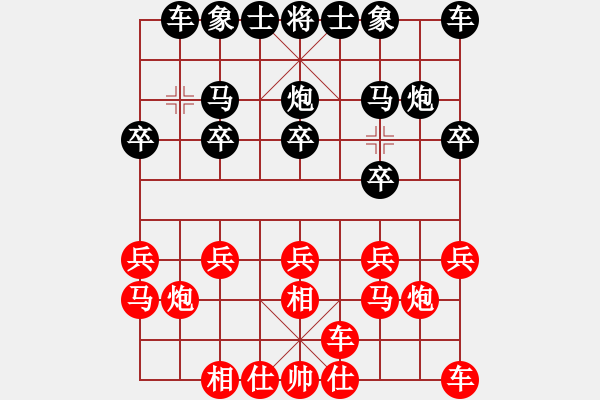 象棋棋譜圖片：總是被人欺負[紅] -VS- 牽著猴要飯[黑] - 步數(shù)：10 