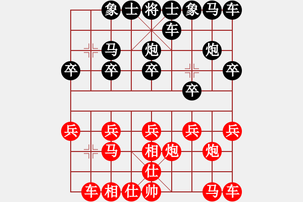 象棋棋譜圖片：abc [853153925] -VS- 勇敢的心[404445991] - 步數(shù)：10 