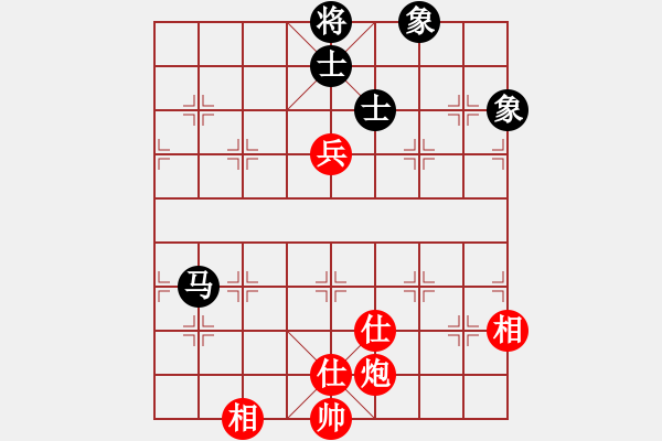 象棋棋譜圖片：鐮刀幫女將(北斗)-和-吸毒歐陽瘋(9星) - 步數(shù)：200 