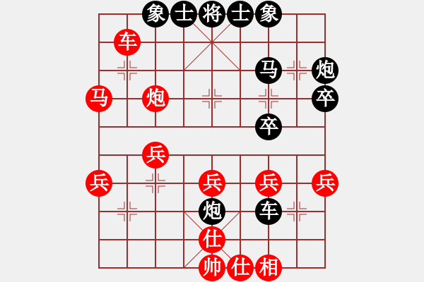 象棋棋譜圖片：南國(guó)富山者(1星)-負(fù)-bbboy002(6弦) - 步數(shù)：40 