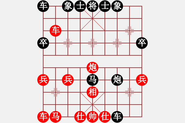 象棋棋譜圖片：哥哥你錯(cuò)了(2星)-勝-鈴兒響叮當(dāng)(9星) - 步數(shù)：33 