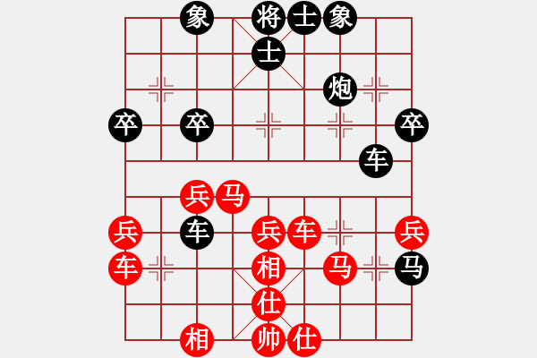 象棋棋譜圖片：將神傳說(shuō)(5段)-負(fù)-教父(月將)中炮過河車互進(jìn)七兵對(duì)屏風(fēng)馬左馬盤河 紅炮8進(jìn)3 - 步數(shù)：40 