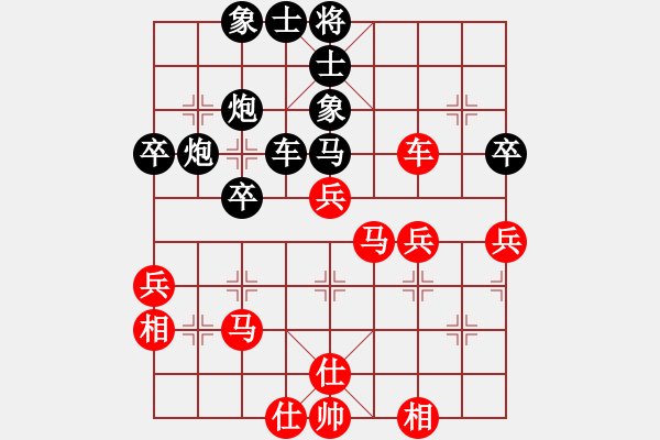 象棋棋譜圖片：名劍之鋒(1段)-負(fù)-度億(3段) - 步數(shù)：40 