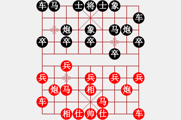 象棋棋譜圖片：糊涂三世(5段)-負-龍神戰(zhàn)旗(9段) - 步數(shù)：10 