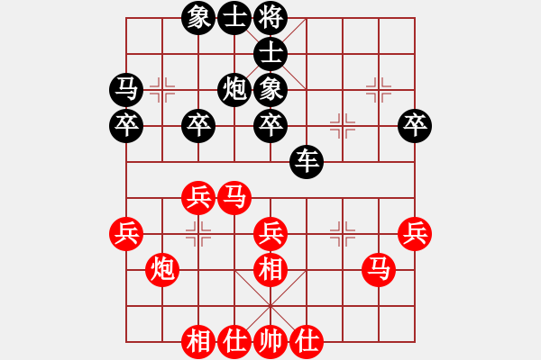 象棋棋譜圖片：1465局 A36- 飛相對(duì)進(jìn)７卒-小蟲引擎23層(先勝)天天Ai1-2 - 步數(shù)：30 