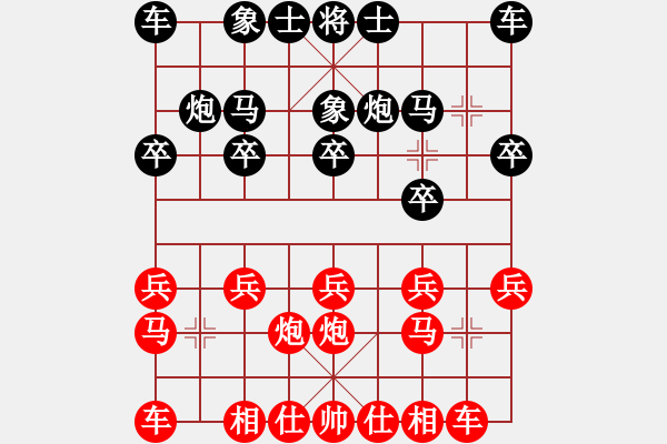 象棋棋譜圖片：宋道新     先和 徐天利     - 步數(shù)：10 