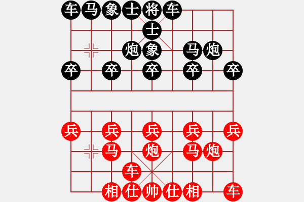 象棋棋譜圖片：20100512 2049 流星漫步[1041237138] - 醉棋渡河[609092485](紅 - 步數(shù)：10 