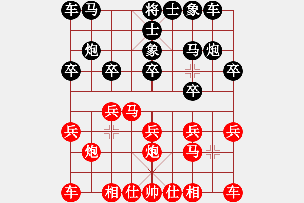 象棋棋譜圖片：內(nèi)蒙古隊 龔勇超 負(fù) 濰坊市代表隊 李延偉 - 步數(shù)：10 