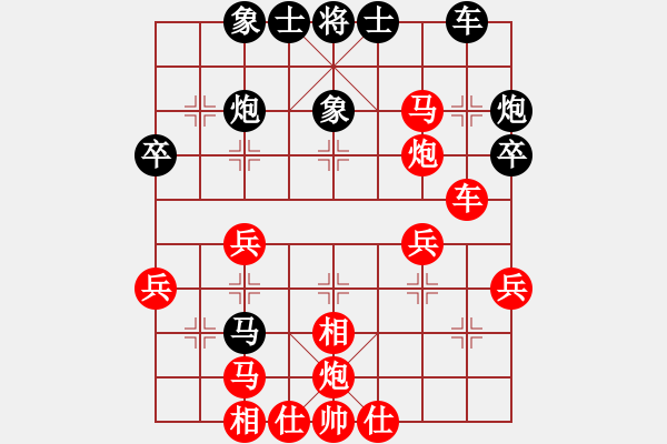 象棋棋譜圖片：下其(1段)-勝-禽流感的雞(2段) - 步數(shù)：35 