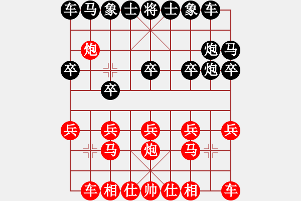 象棋棋譜圖片：小刀無鋒(1段)-勝-楚水弈(4段) - 步數(shù)：10 