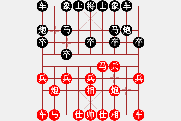 象棋棋譜圖片：《識別真假，力戰(zhàn)獲勝！》山西---將軍山【先負(fù)】寧波戚文卿(2015-6-19大師網(wǎng)高級棋室) - 步數(shù)：10 