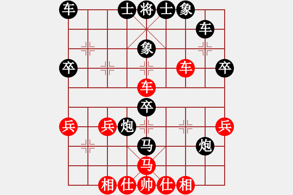 象棋棋譜圖片：象聯(lián)陸號(5r)-負-炫鋒比賽六(5r) - 步數(shù)：40 