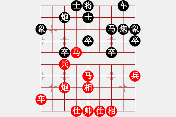 象棋棋譜圖片：龍行弈林(人王)-勝-安順大俠(月將) - 步數(shù)：40 