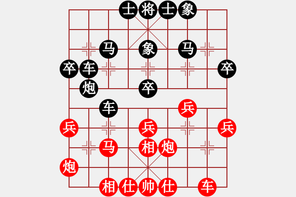 象棋棋譜圖片：R6-01 劉勇堯（吉）對 許逸涵（?。?- 步數(shù)：30 