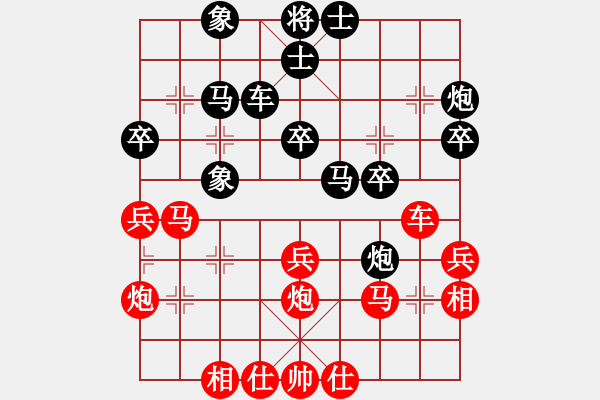 象棋棋譜圖片：中炮進七兵對屏風(fēng)馬（旋風(fēng)V8.017層先勝佳佳象棋15層） - 步數(shù)：40 