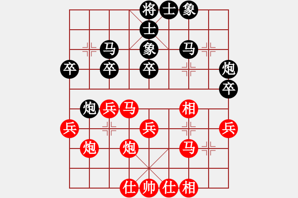 象棋棋譜圖片：junzi(初級(jí))-負(fù)-jfhtryrd(9級(jí)) - 步數(shù)：30 