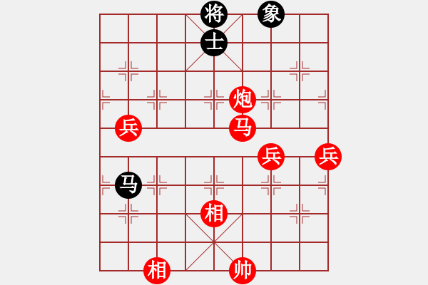 象棋棋譜圖片：2021.1.1.1王者象棋評(píng)測(cè)先勝 - 步數(shù)：99 