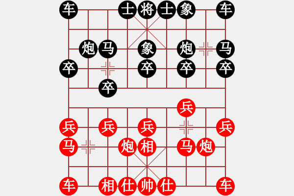 象棋棋谱图片：陈丽淳 先和 左文静 - 步数：10 