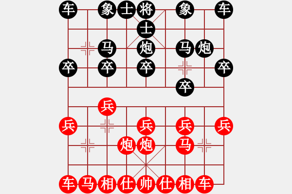 象棋棋譜圖片：13975233845[紅] -VS- 偏鋒炮王[黑] - 步數(shù)：10 