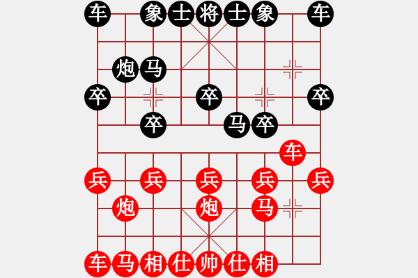 象棋棋谱图片：高春强(5r)-胜-杨学文(5r) - 步数：10 