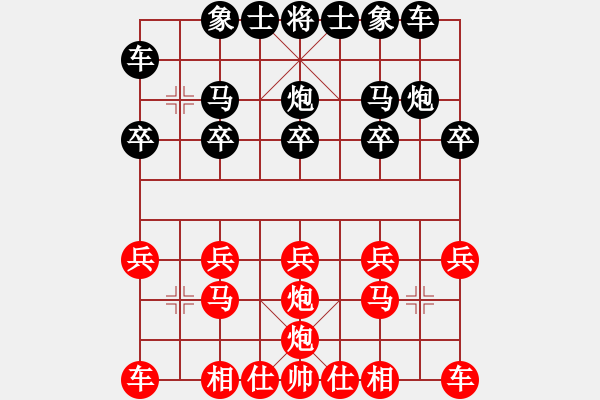 象棋棋譜圖片：幽你一默我沉默[紅] -VS- bbboy002[黑] - 步數(shù)：10 