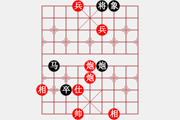 象棋棋譜圖片：第013局 雙炮雙兵仕相全對(duì)馬炮卒士象 - 步數(shù)：19 