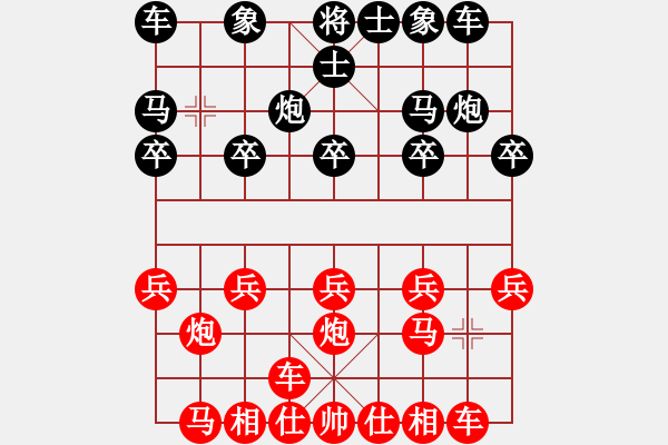象棋棋谱图片：bbboy002[红] -VS- changdacnc[黑] - 步数：10 
