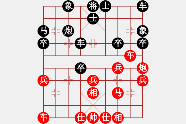 象棋棋譜圖片：說出吾名嚇汝一跳（業(yè)8-1）先勝大道至簡(jiǎn)ABC（業(yè)8-2）202306080003.pgn - 步數(shù)：30 