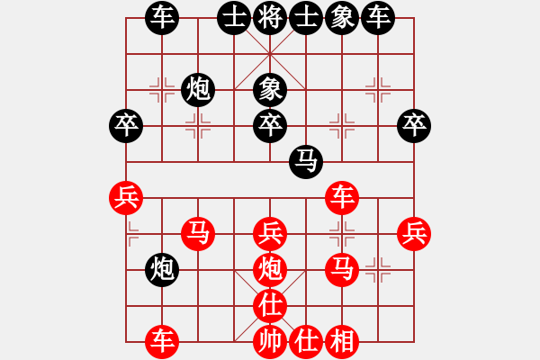 象棋棋譜圖片：疊字鴛鴦炮(2段)-勝-孤獨(dú)的棋峰(6段)五七炮對(duì)屏風(fēng)馬進(jìn)７卒 紅左直車對(duì)黑右直車右炮過(guò)河 - 步數(shù)：40 