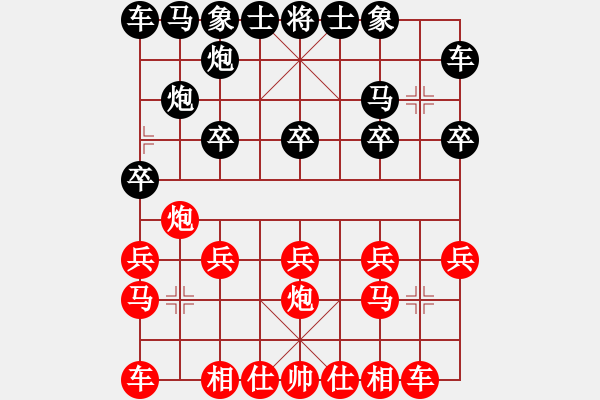象棋棋谱图片：xiaomi(0舵)-负-bbboy002(0舵) - 步数：10 