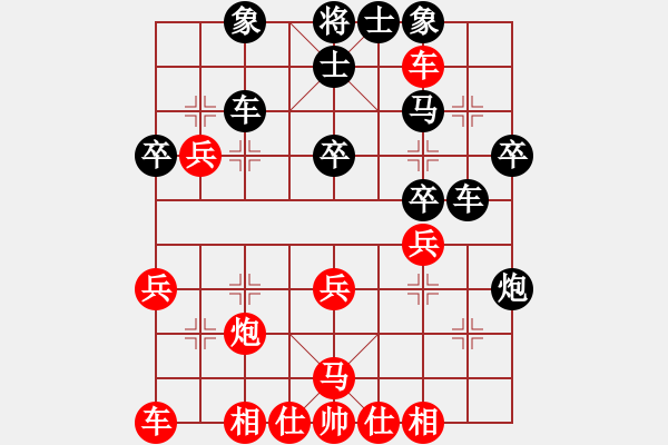 象棋棋譜圖片：梁亞雄(6段)-負(fù)-一碟小菜(2段)中平兌急進(jìn)河口馬（炮五平七） - 步數(shù)：40 