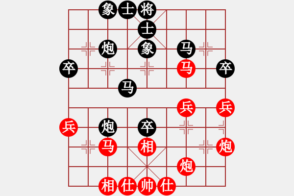 象棋棋譜圖片：9549局 E43-對兵互進右馬局-旋九專雙核-菜鳥 紅先和 小蟲引擎24層 - 步數(shù)：50 