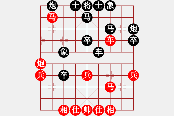 象棋棋譜圖片：2019年6月11日馬修對某網(wǎng)友中炮對屏風(fēng)馬右象 - 步數(shù)：40 