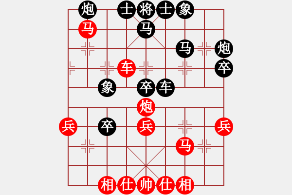 象棋棋譜圖片：2019年6月11日馬修對某網(wǎng)友中炮對屏風(fēng)馬右象 - 步數(shù)：43 