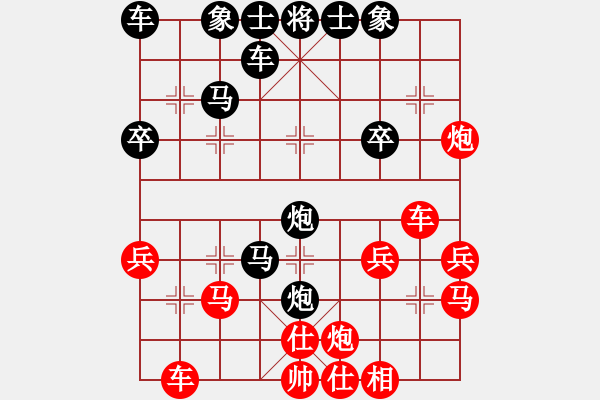 象棋棋譜圖片：小時候胖[紅] -VS- 橫才俊儒[黑] - 步數(shù)：28 